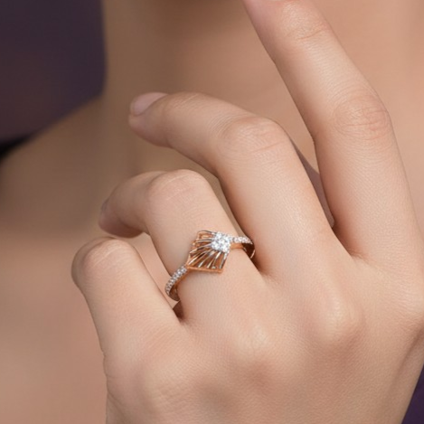 Pure Minimal 925 Silver Gold Plated Ring