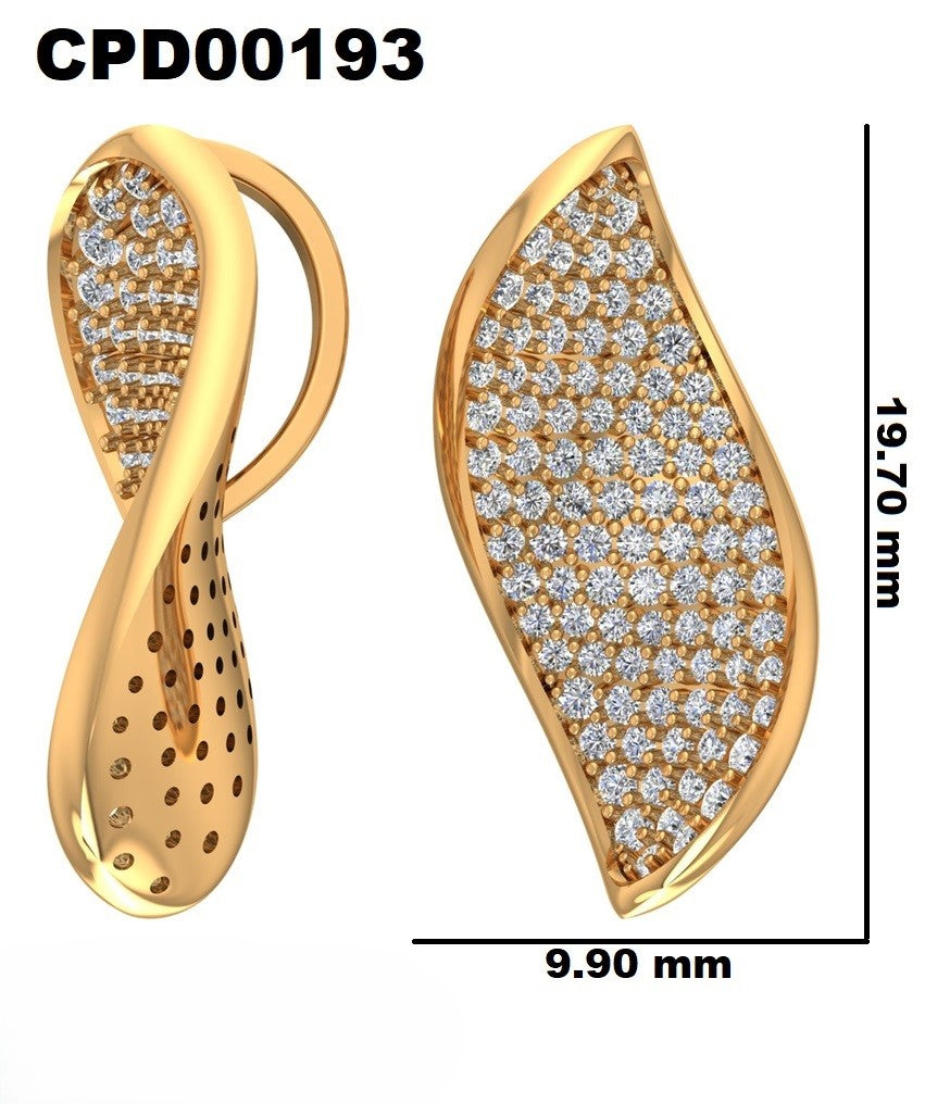 Elegant Drop Shape 925 Silver Pendant