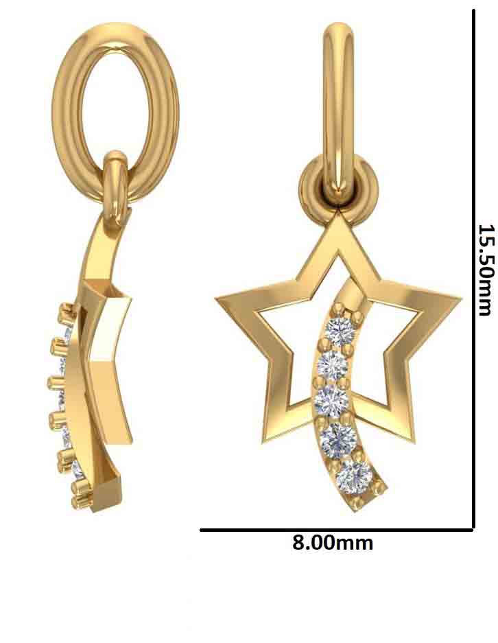Lightweight Star 925 Silver Pendant