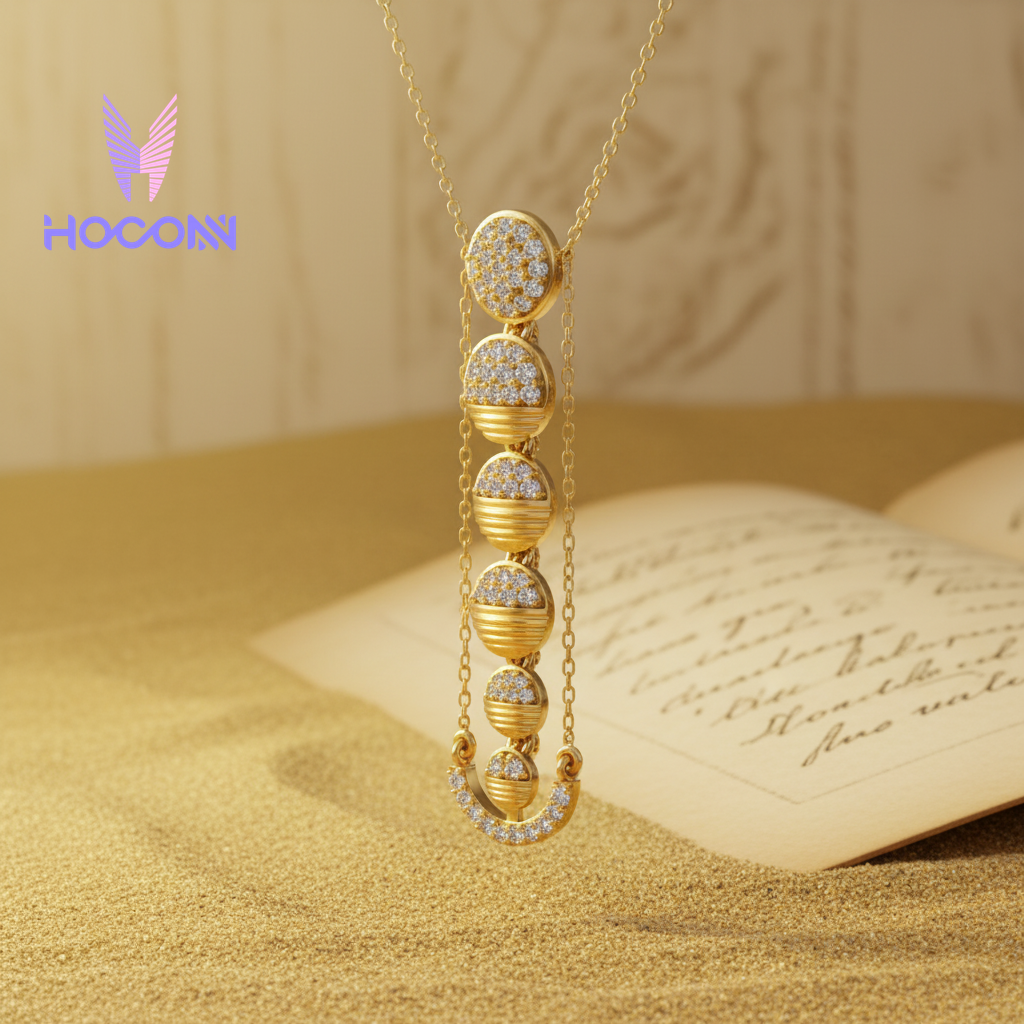 Gold Plated Eterna Fall 925 Silver Pendant With Chain