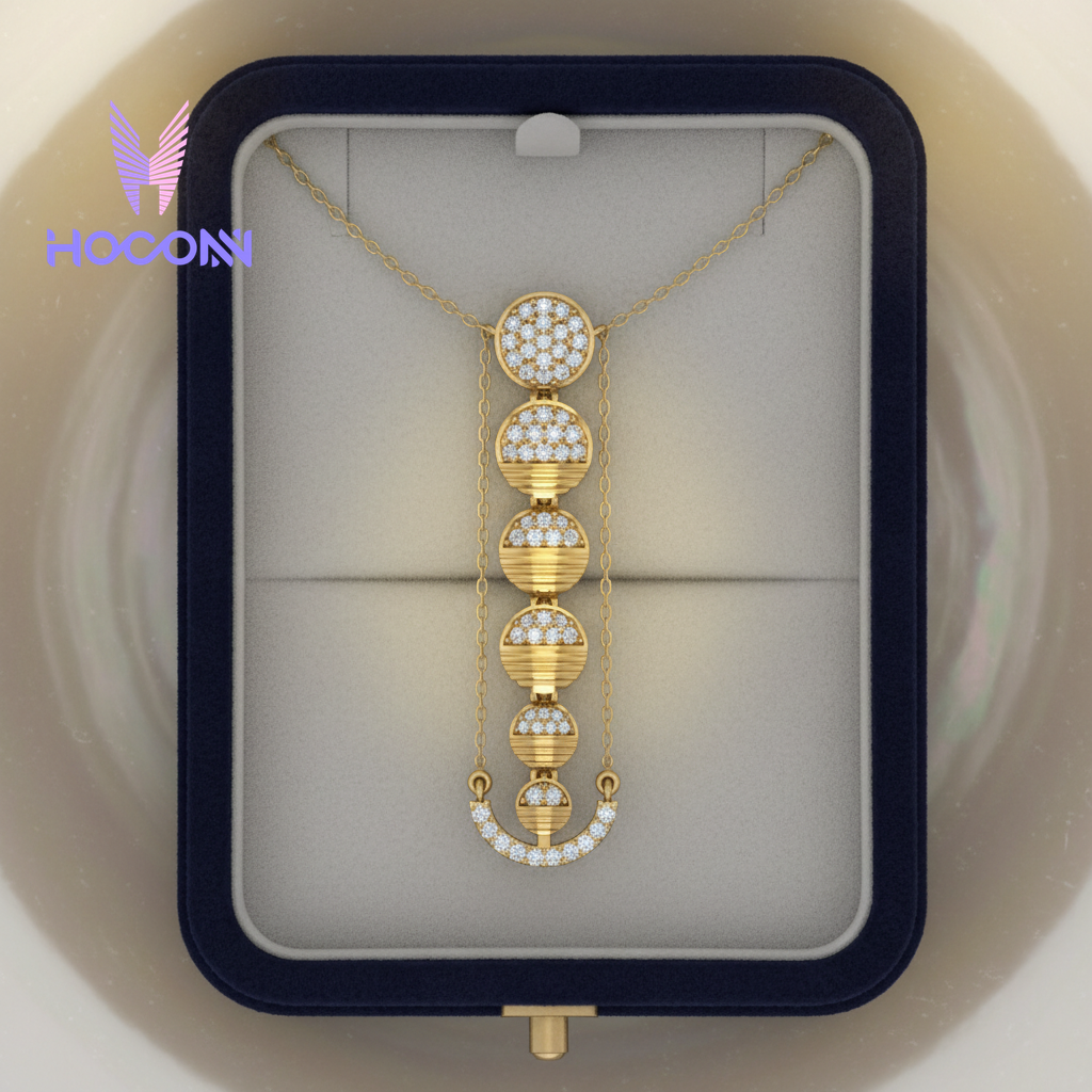 Gold Plated Eterna Fall 925 Silver Pendant With Chain