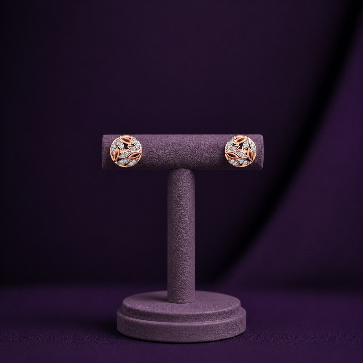 Navette Pattern 925 Silver Stud Earrings