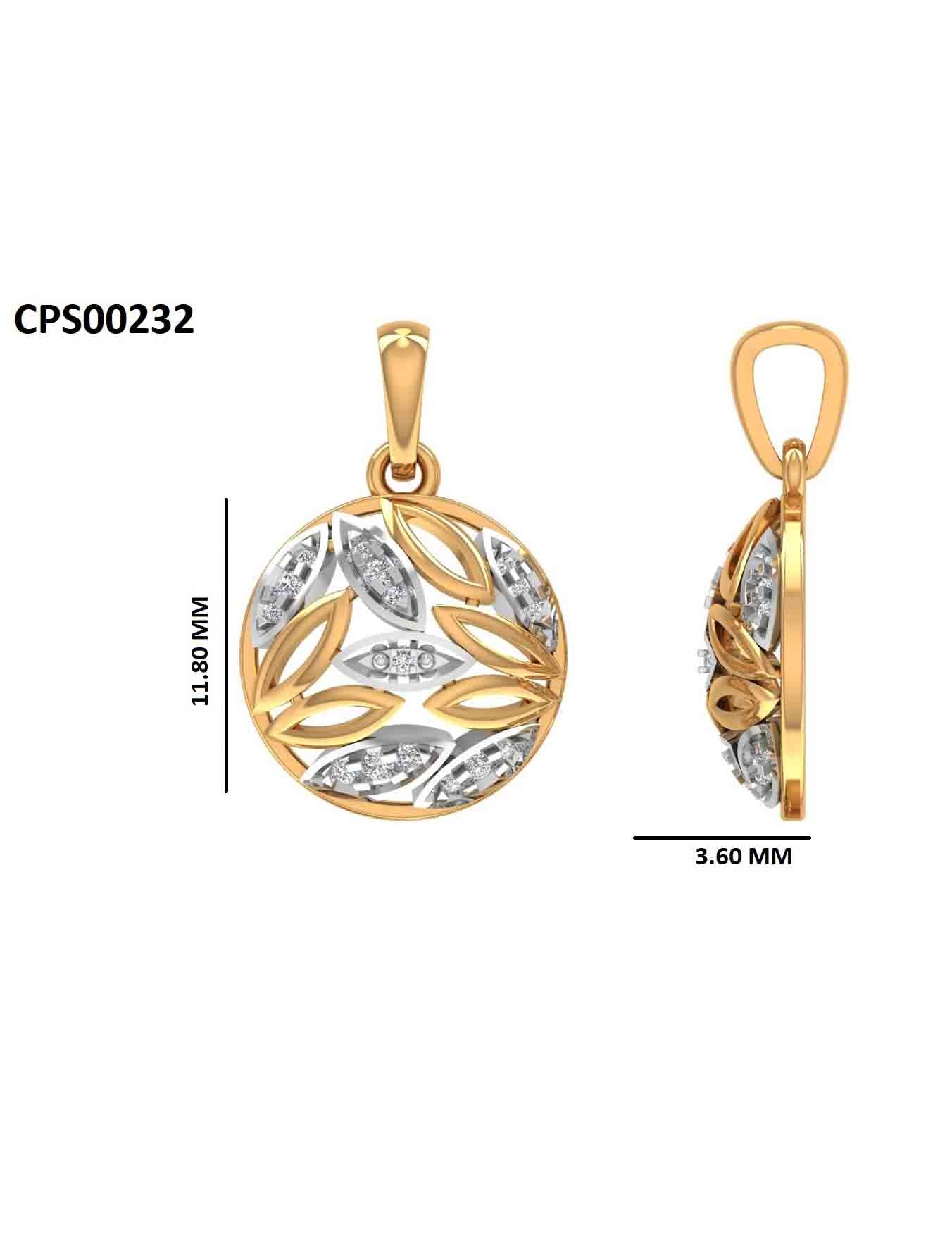 Minimalist Floral 925 Silver Pendant | Gold Plated