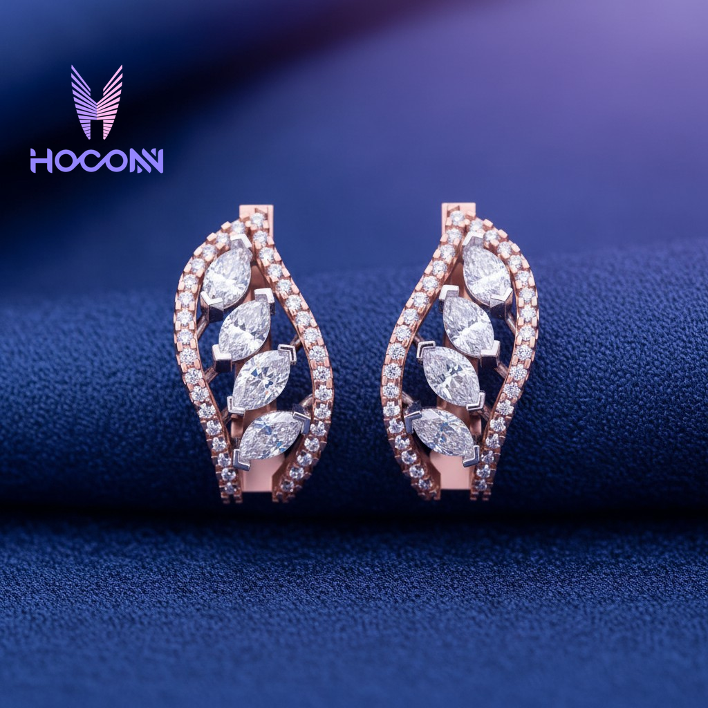 Ethnic Bali Style Hoop 925 Silver Earrings