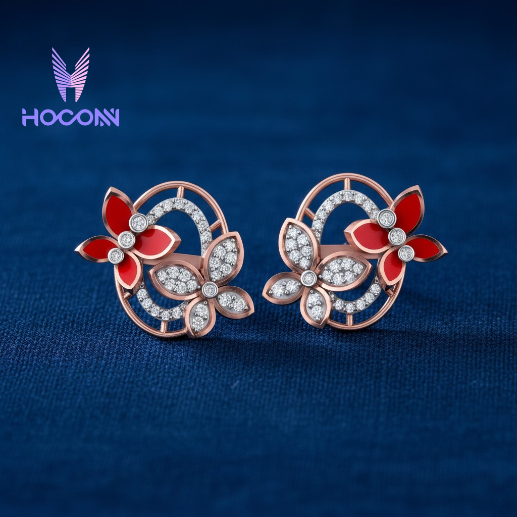 Artistic Butterfly Medallions 925 Silver Studs