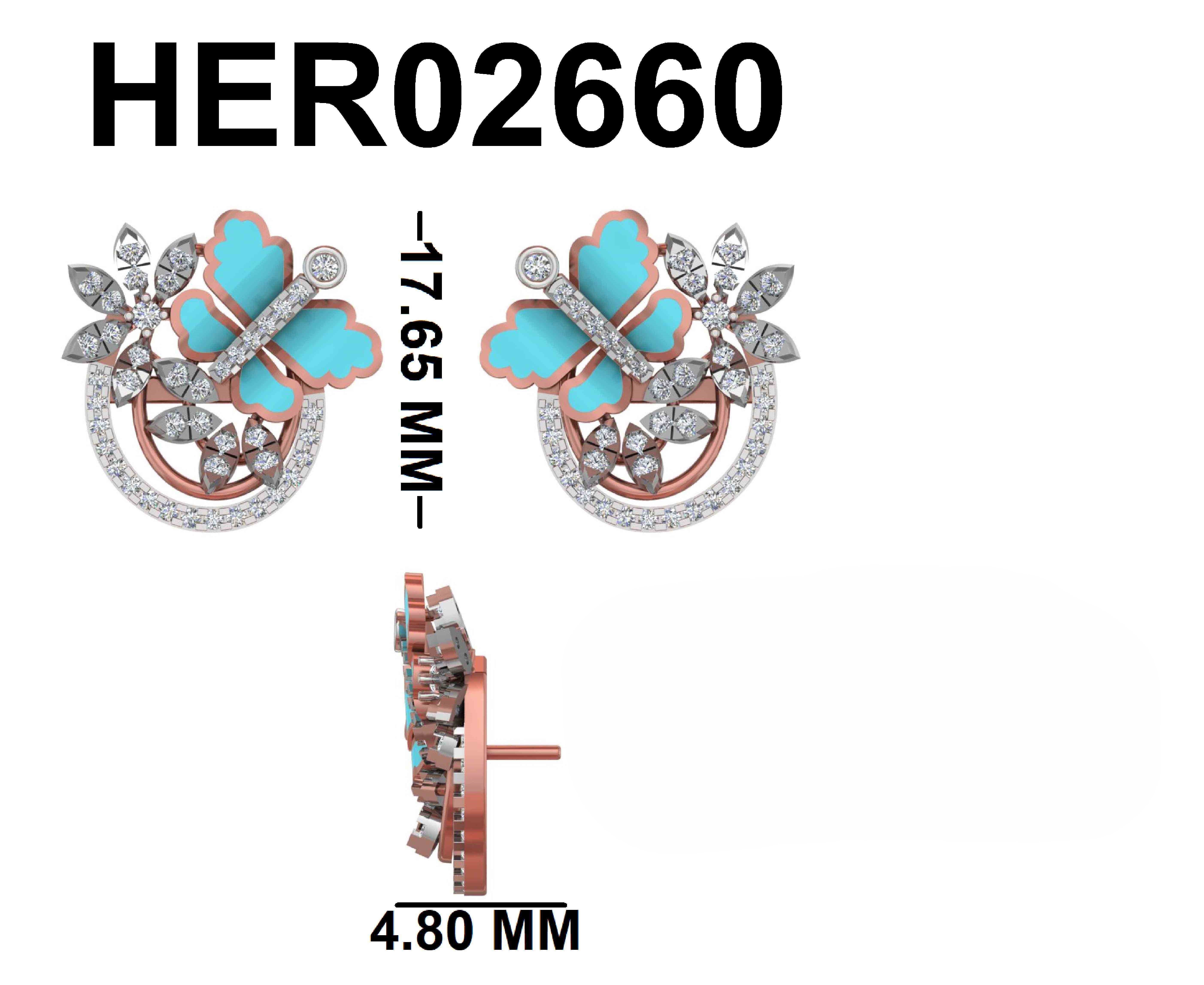 Glistening Sky-Blue Enamel Wing 925 Silver Studs