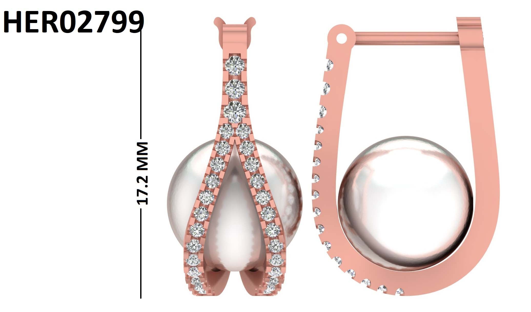 Split Frame Pearl Drop 925 Silver Hoops