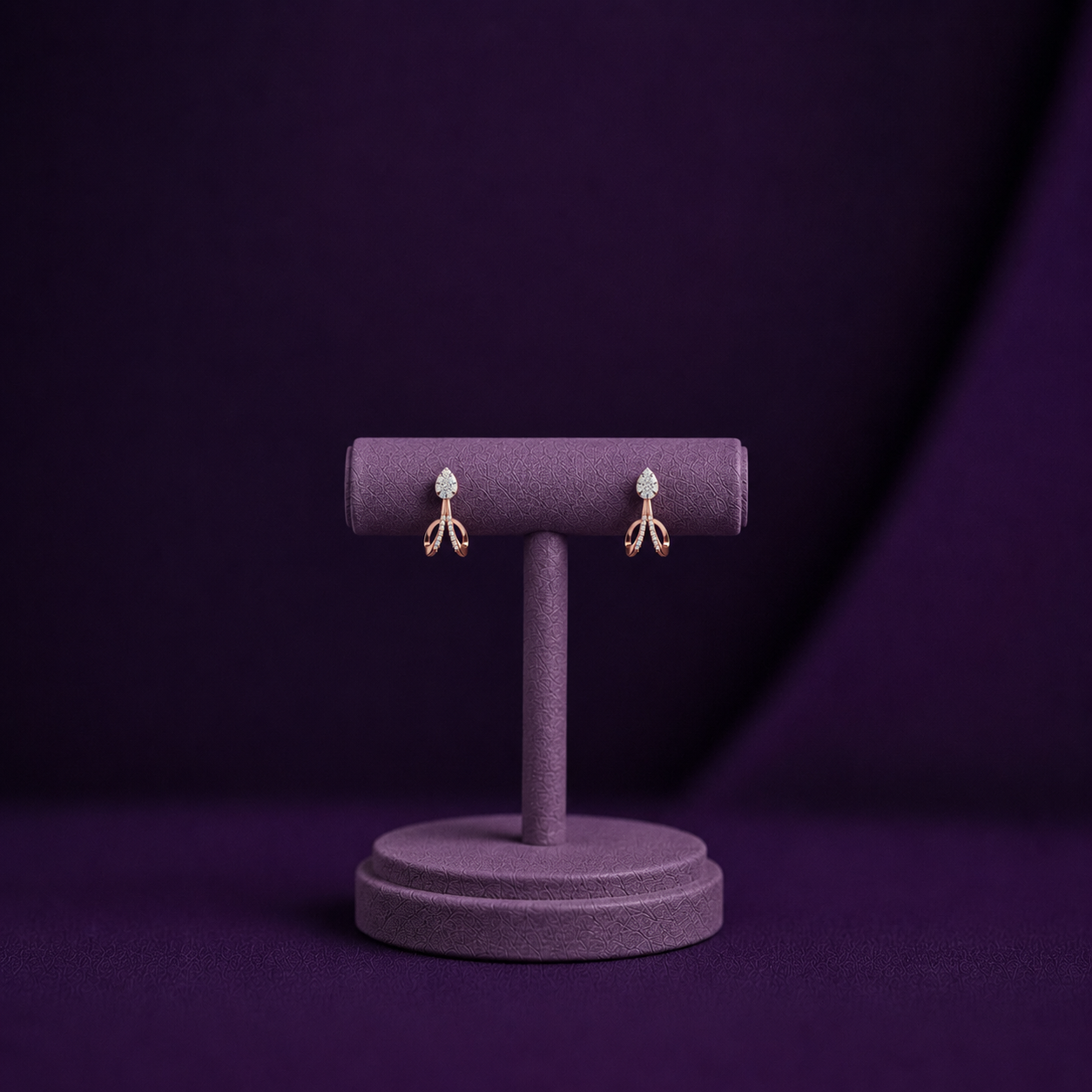 Grace Flow Diamond 925 Silver Earrings