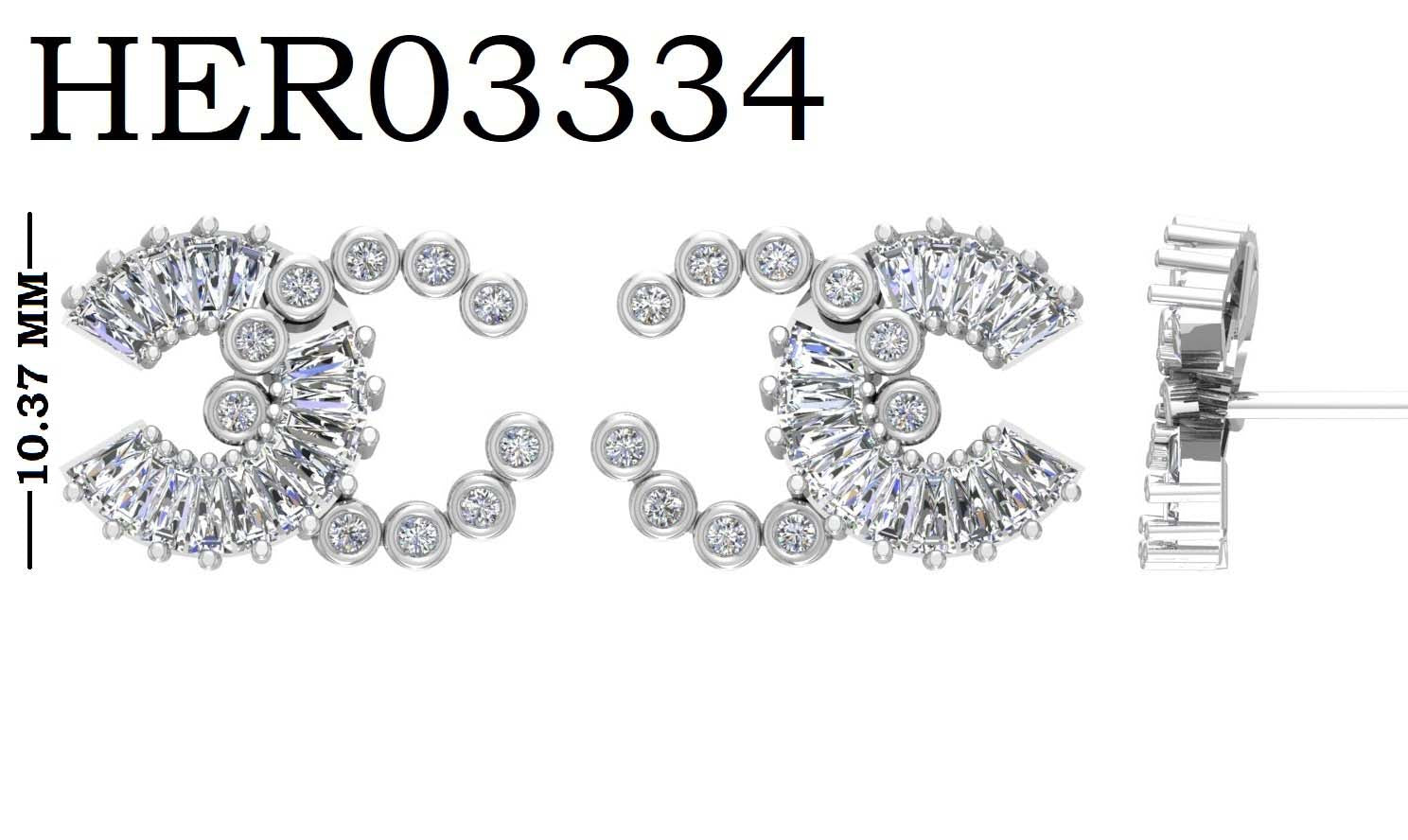 Vogue Style Diamond 925 Silver Earrings