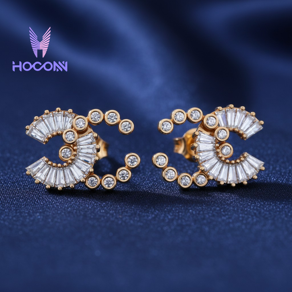Vogue Style Diamond 925 Silver Earrings