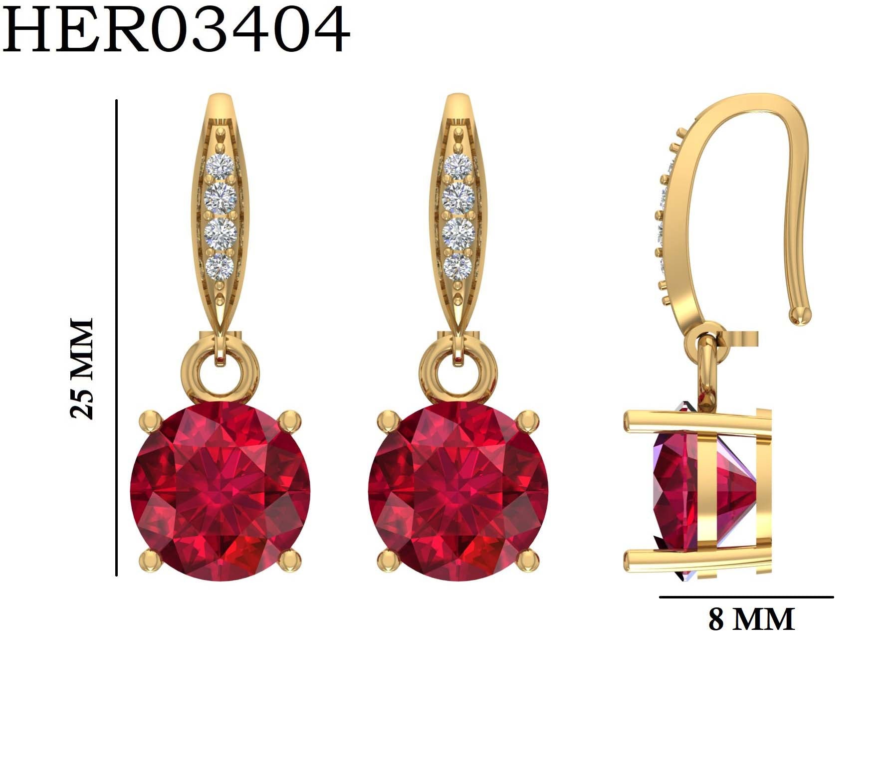 Bold Stone Diamond 925 Silver Drop Earrings