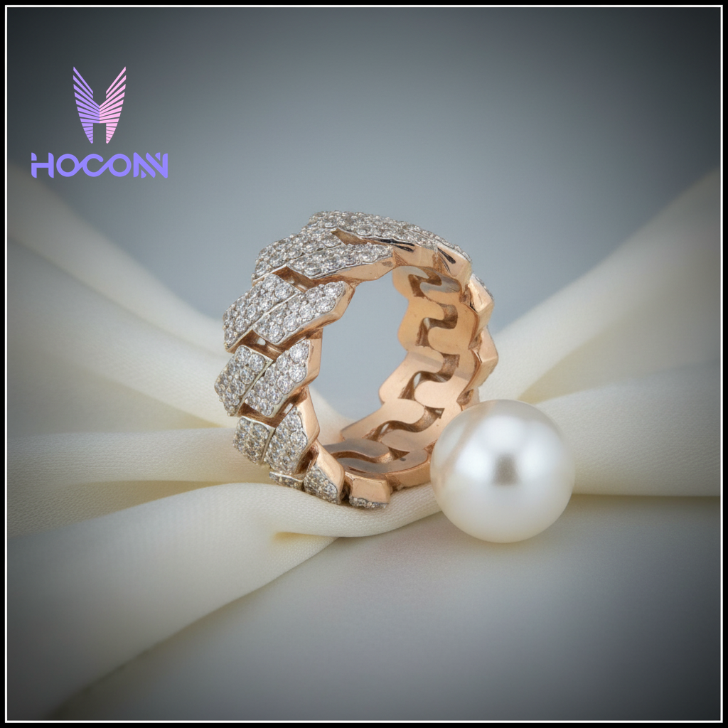 Rose Gold Plated 925 Silver  Luxe Interlock