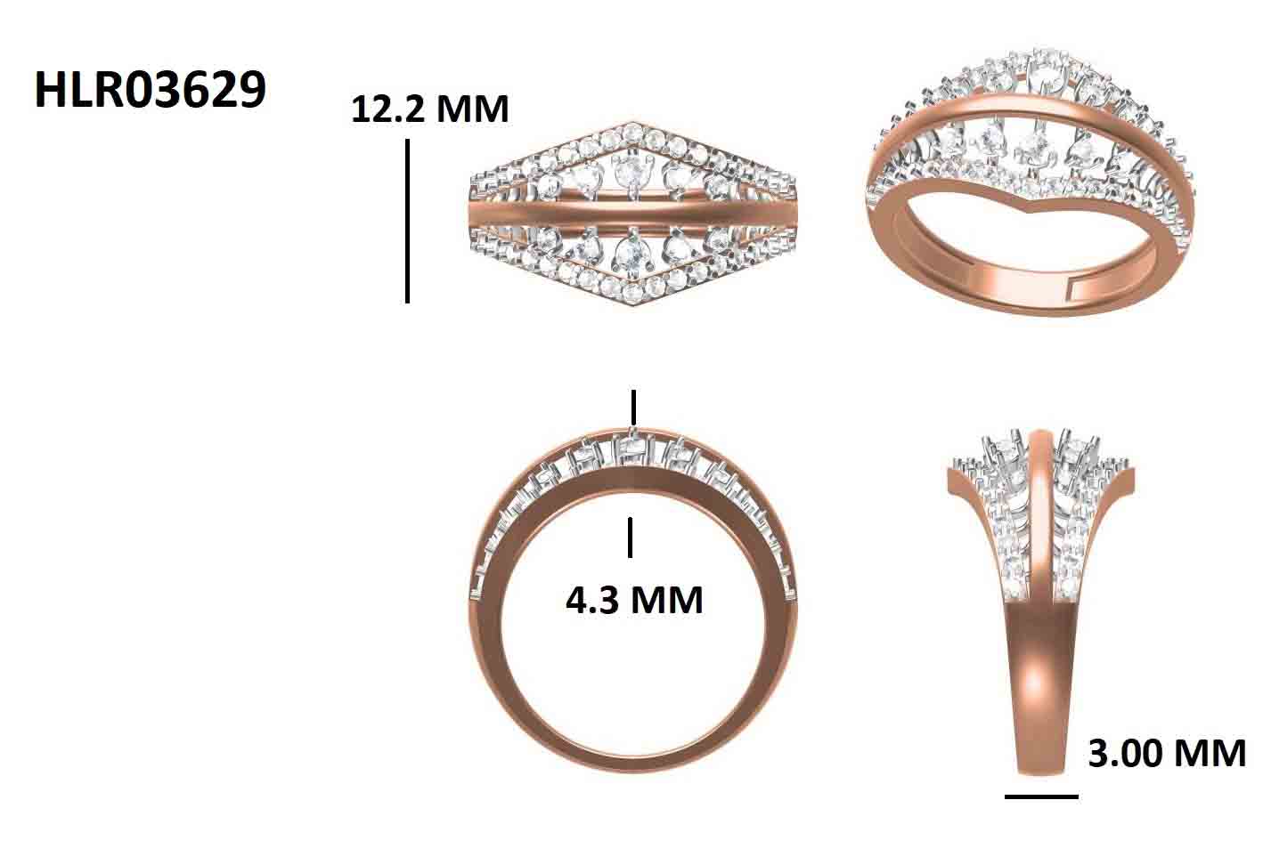 Amber Crown 925 Silver Ring