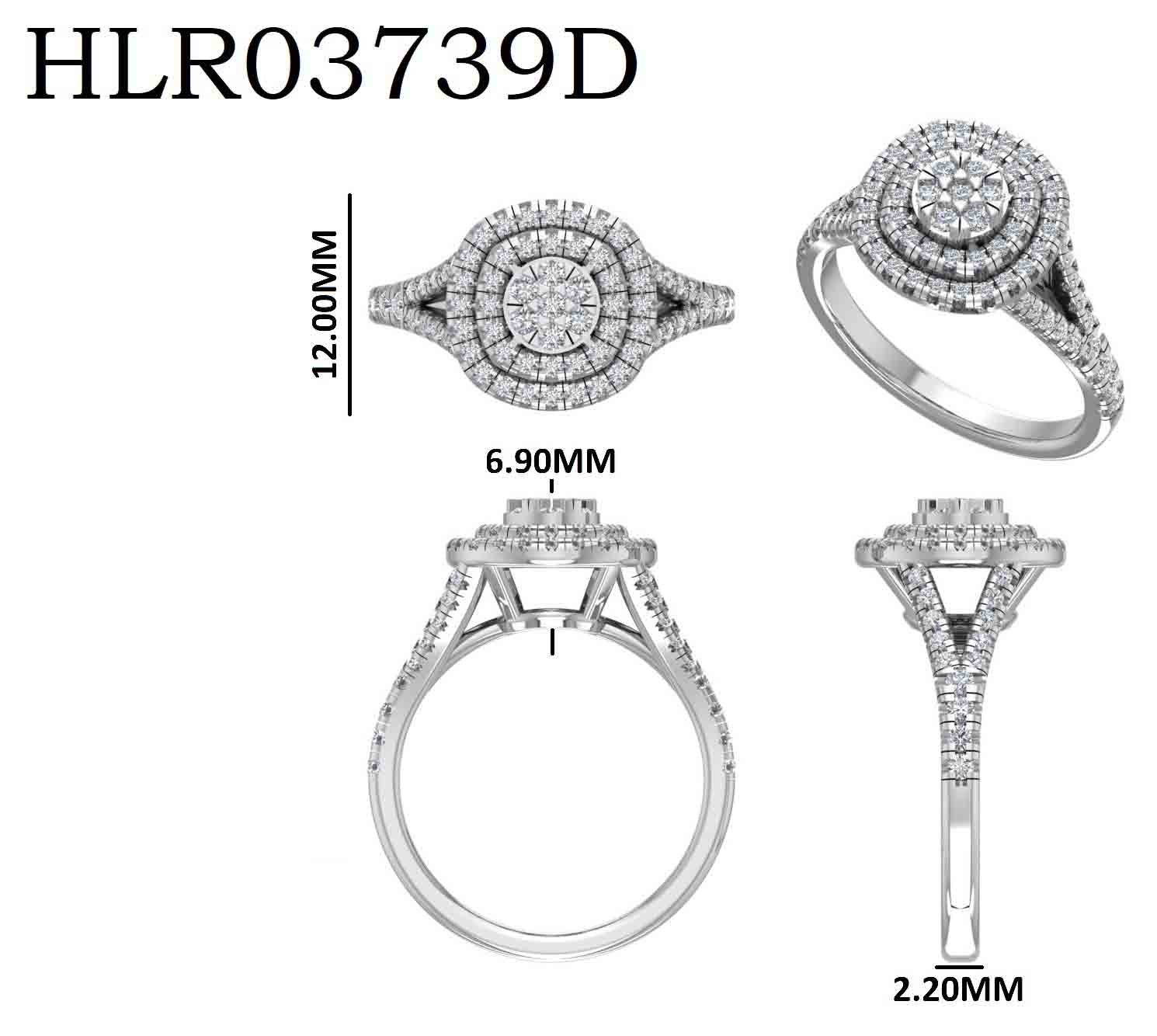Forever Framed in Diamonds |925 Silver Ring