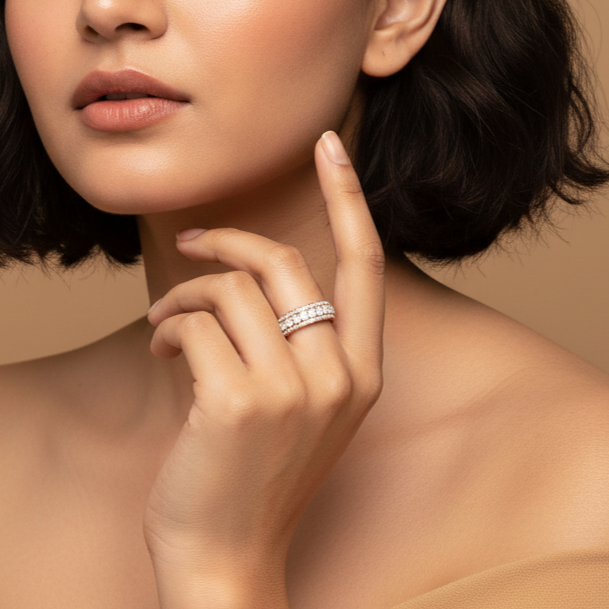 Rose Gold Plated 925 Silver Infinity Glimmer