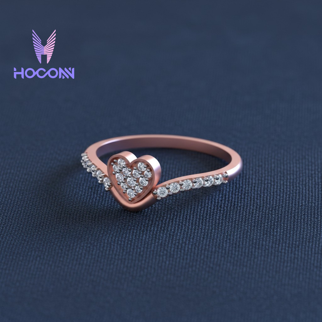 Sweetheart Diamond Promise Silver Ring