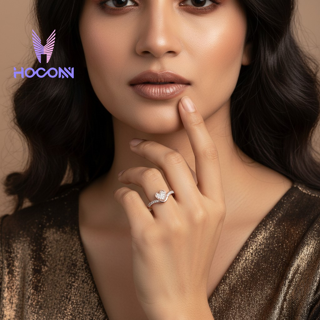 Sweetheart Diamond Promise Silver Ring