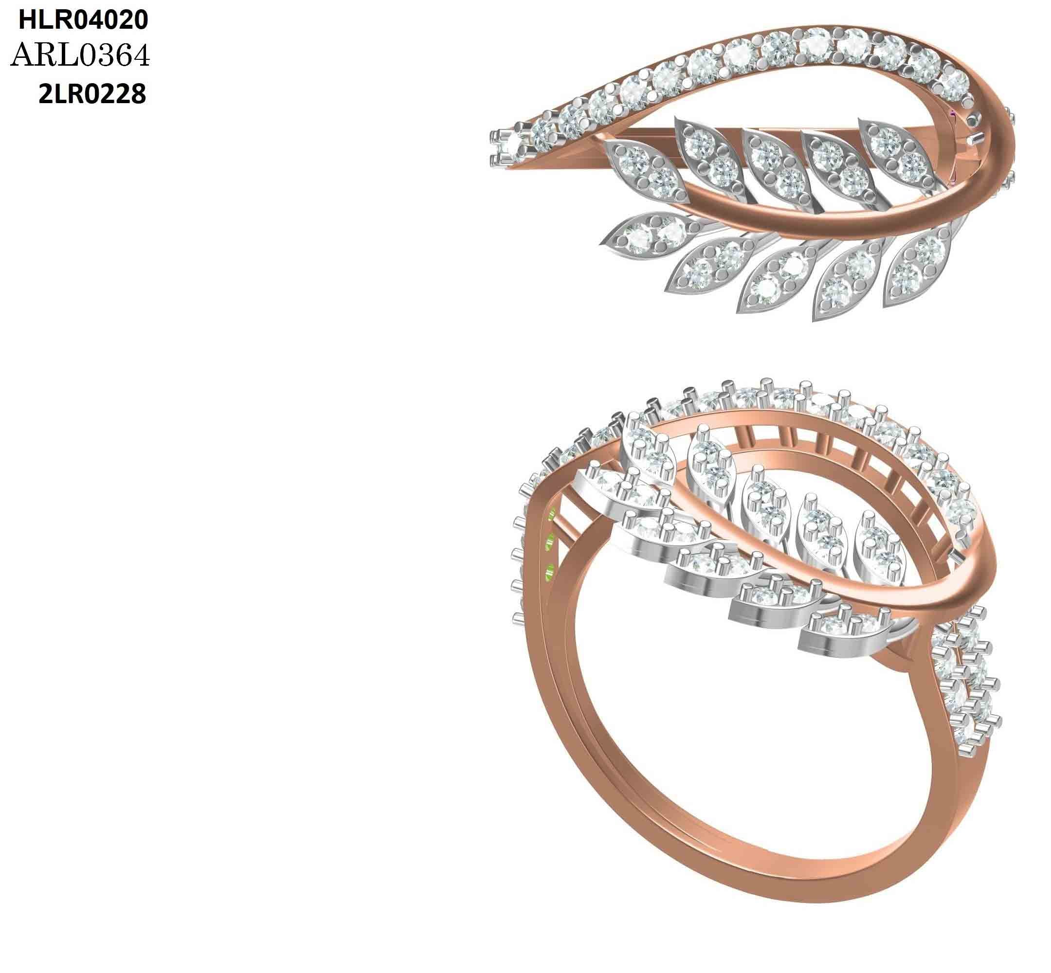 Diamond Vine Halo Ring | 925 Silver