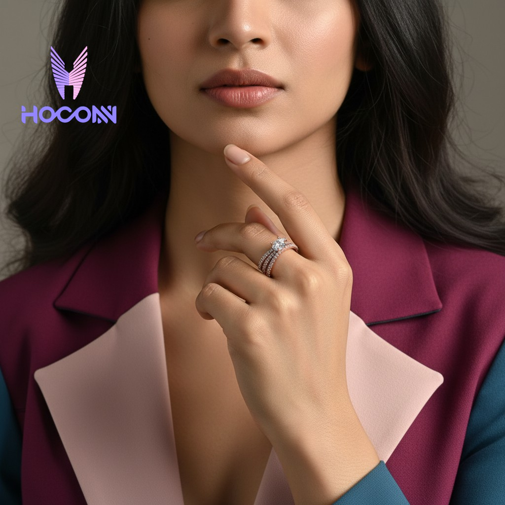 925 Silver Gold Plated Velisse Vow Ring