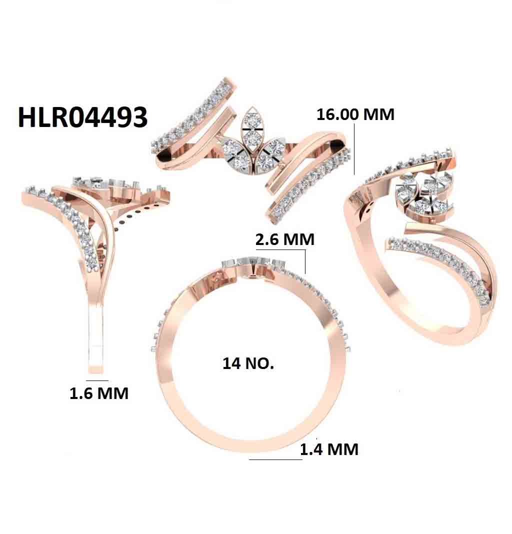 Marquise Leaf Sparkle 925 Silver Ring