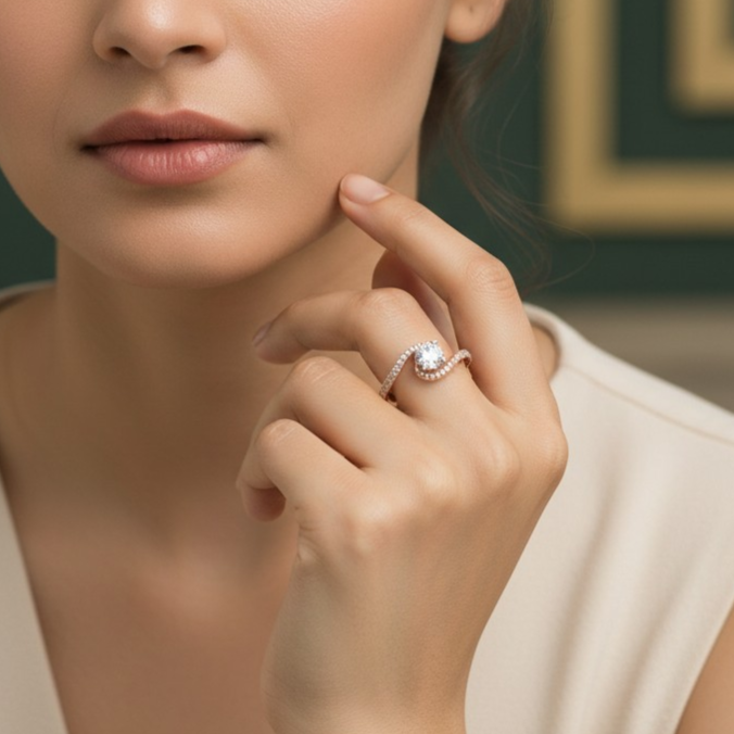 925 Silver Gold Plated Classic Swirl