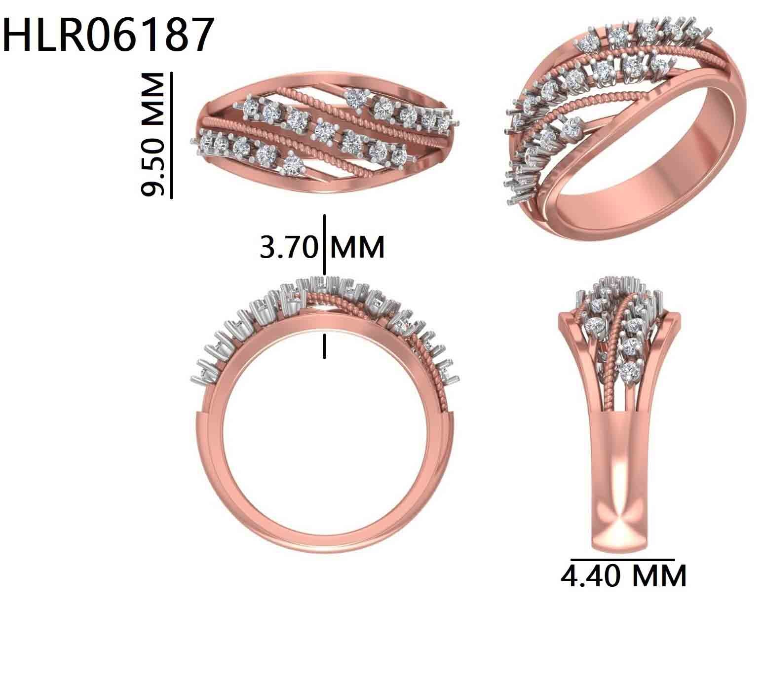 925  Silver Soft Luminescence Gold Plated Ring