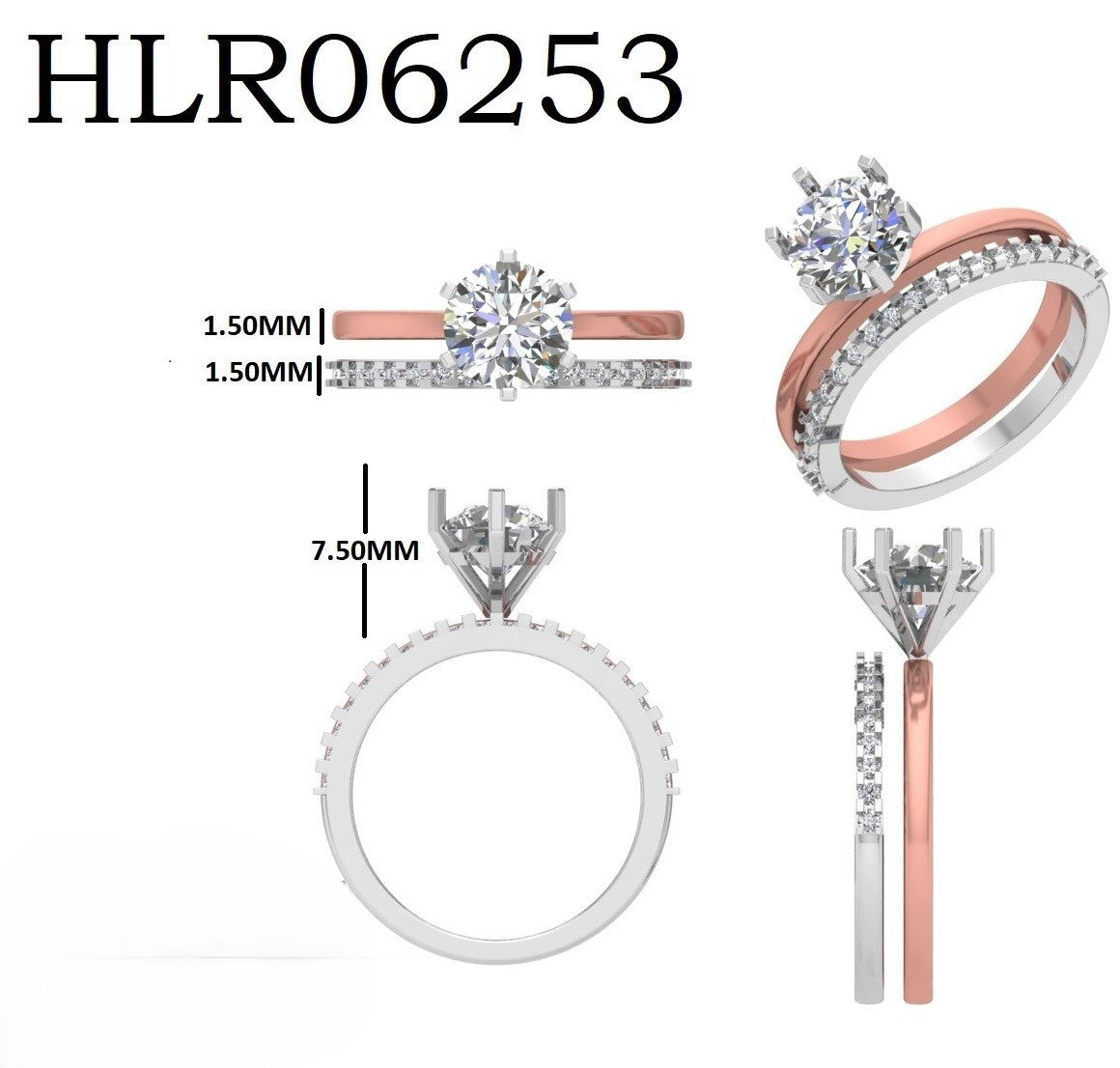 Solitaire Unity 925 Silver Ring