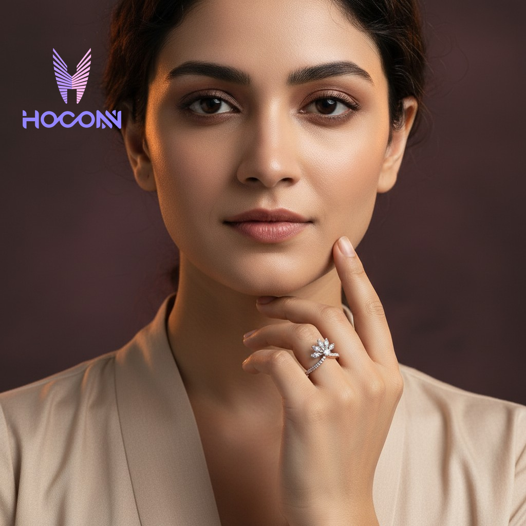 Majestic Fan Diamond Ring |925 Silver