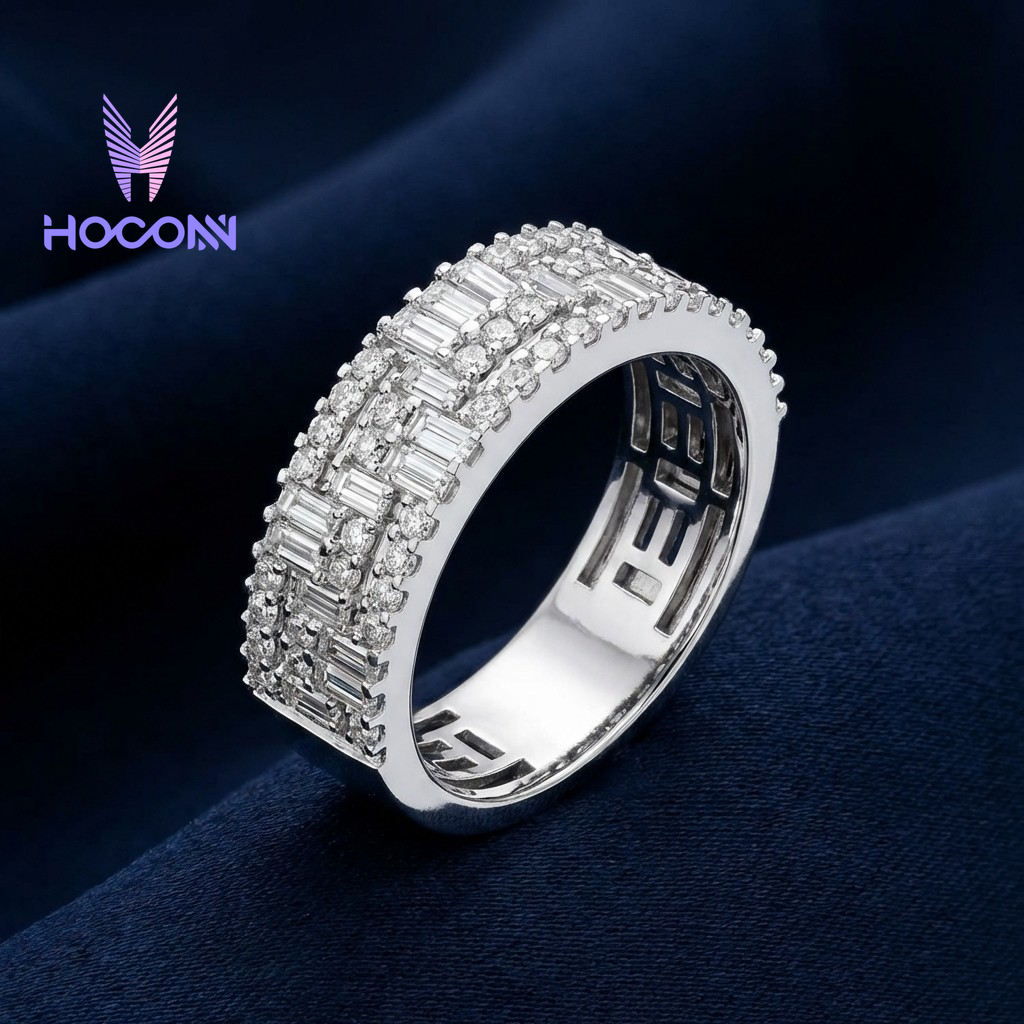 Facet Grid Ring |925 Silver