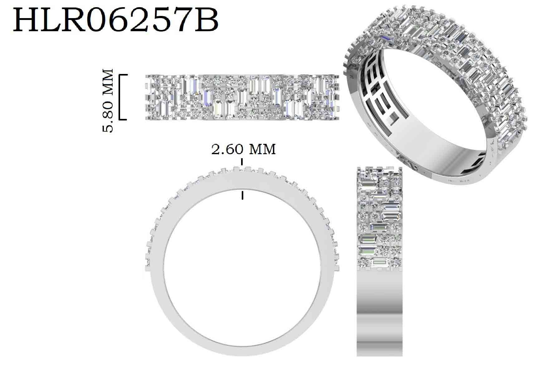 Facet Grid Ring |925 Silver
