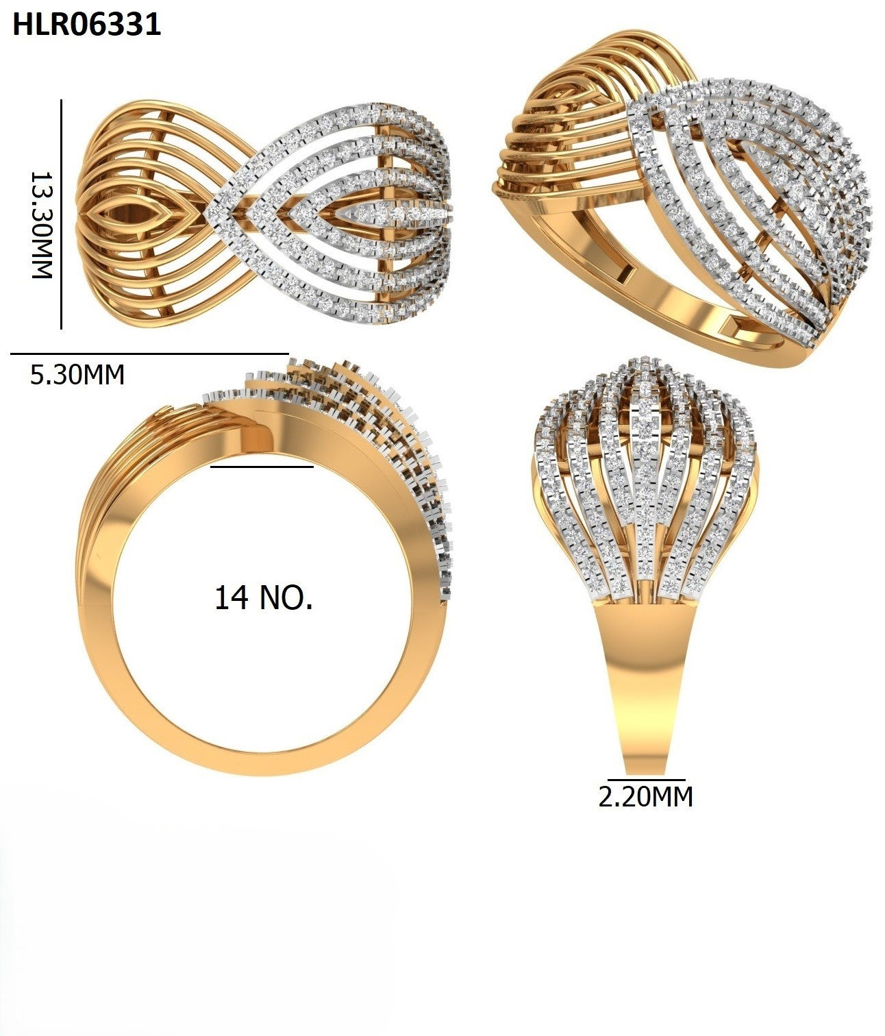 925 Silver Modern Muse Ring