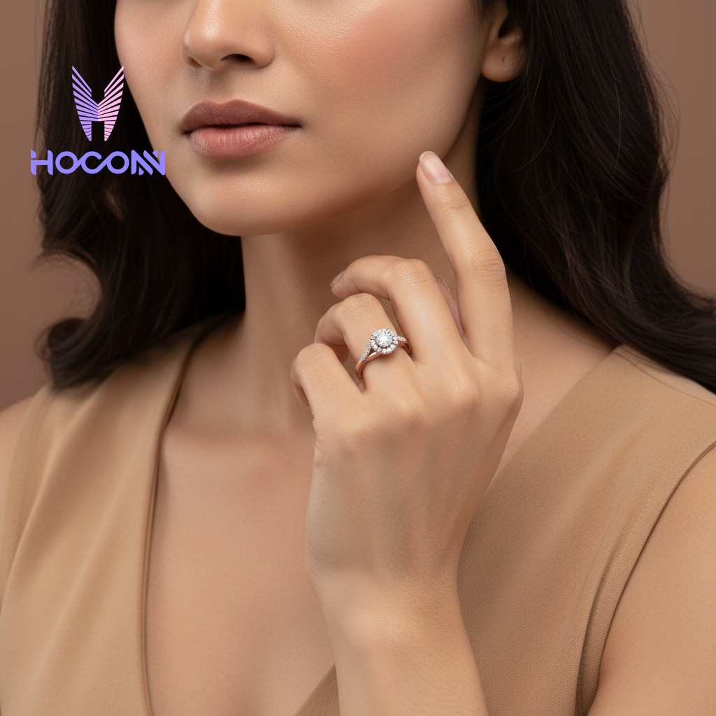 Modern Split Band Diamond Silver Ring