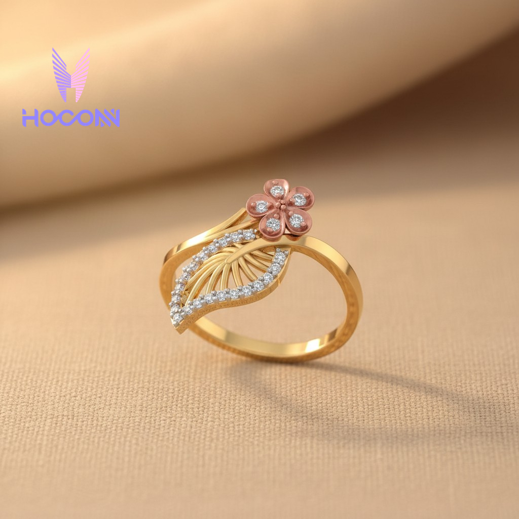 925 Silver Ring Grace Leaf Ring