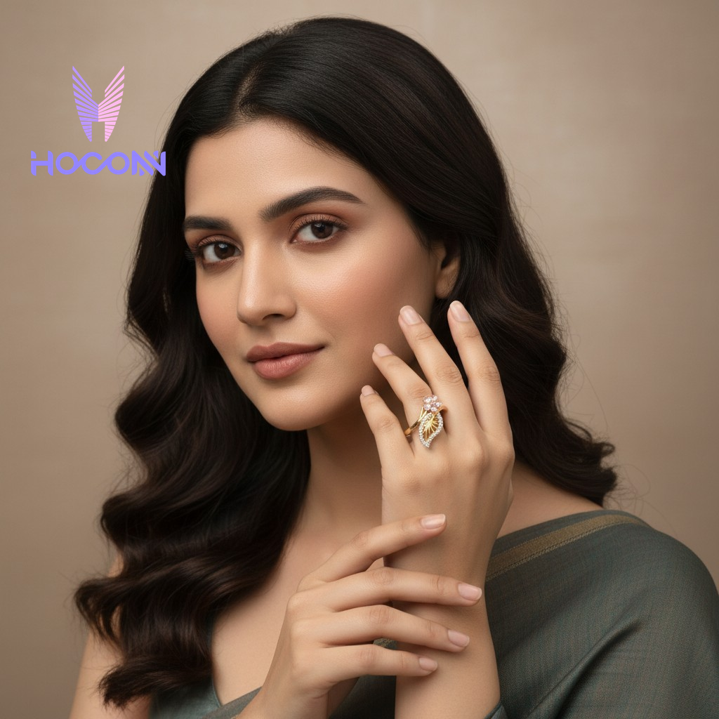 925 Silver Ring Grace Leaf Ring