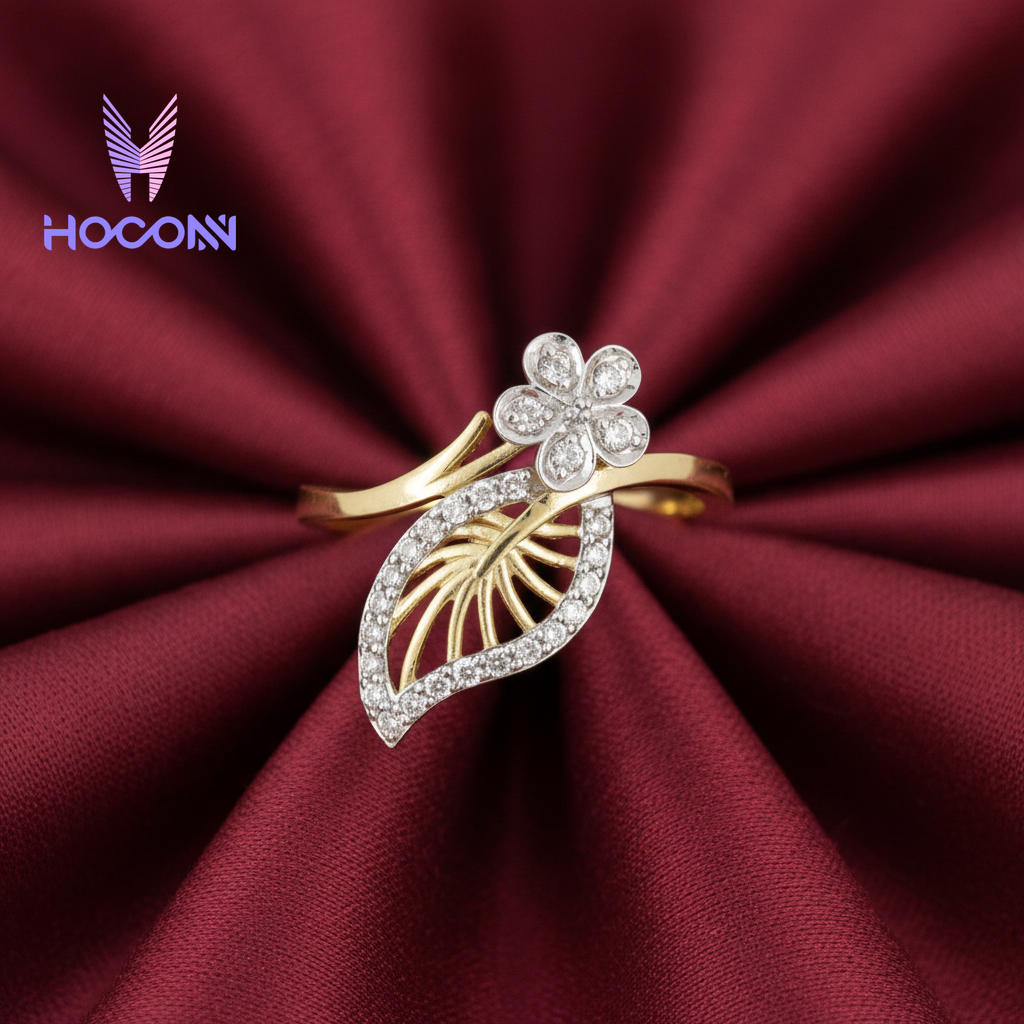 925 Silver Ring Grace Leaf Ring