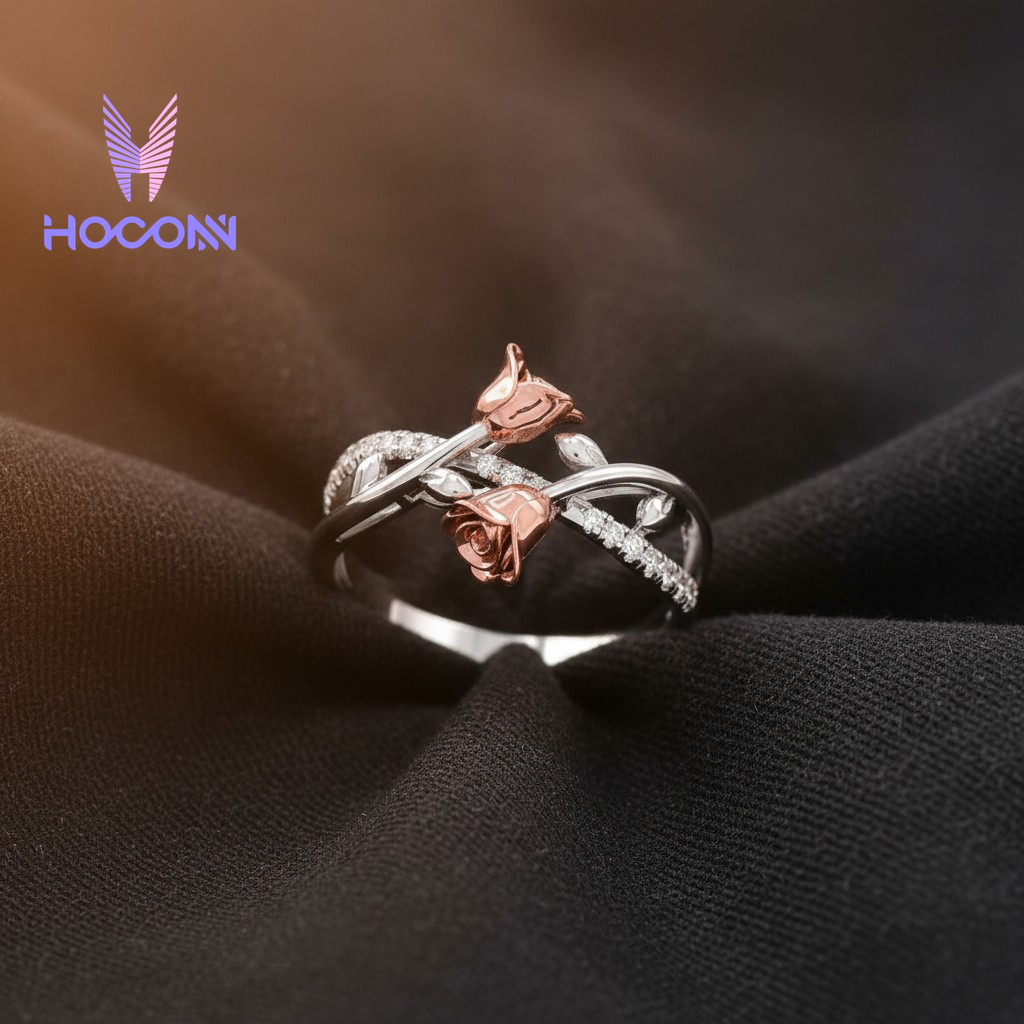 Timeless 925 Silver Gold Plated Diamond Ring