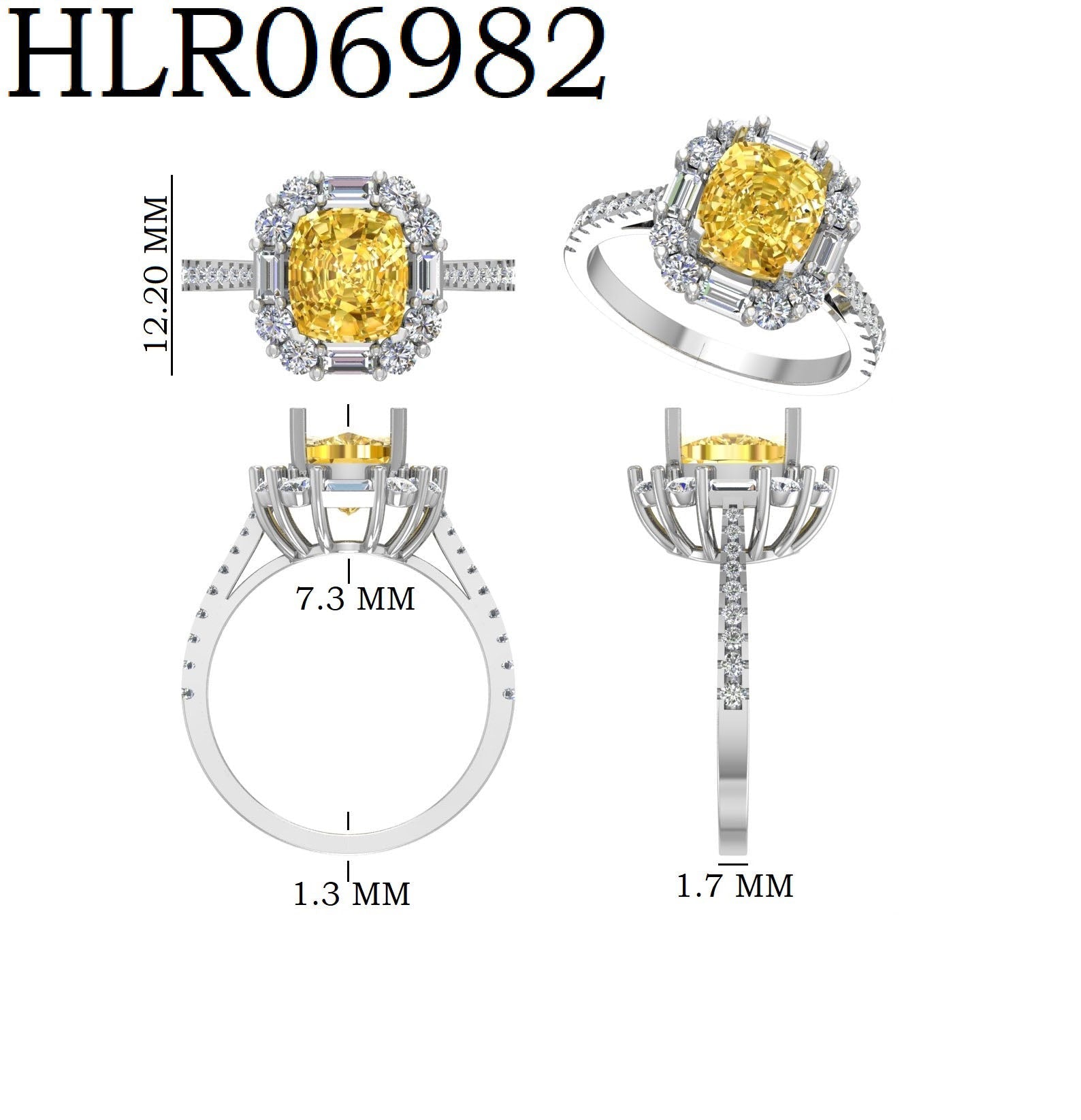 Sunlit Halo 925 Silver Ring
