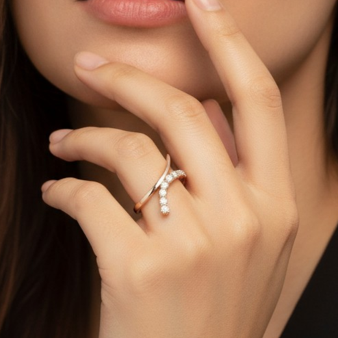 Starlight Bend | 925 Silver Ring
