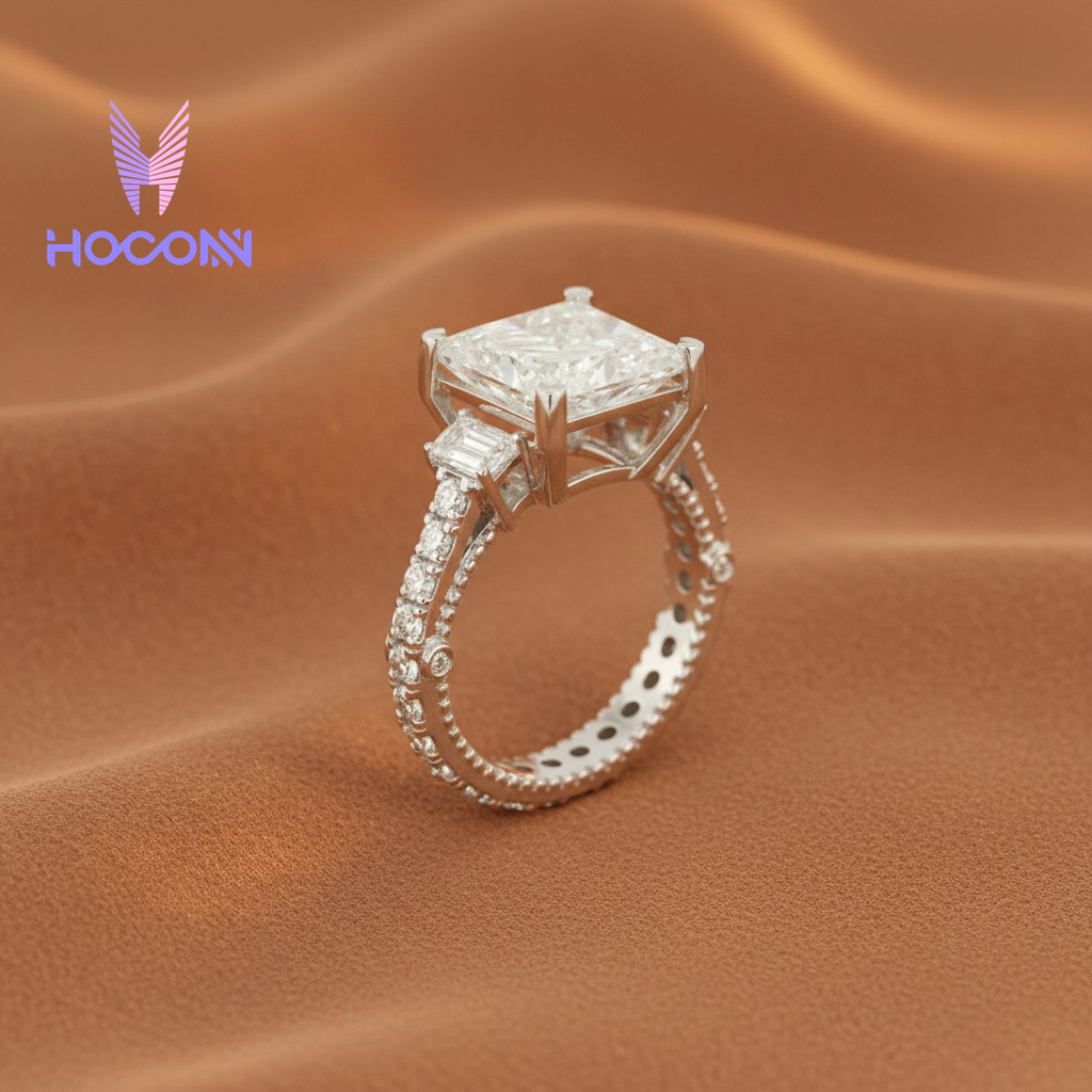 Princess Cut 925 Silver Solitaire Ring