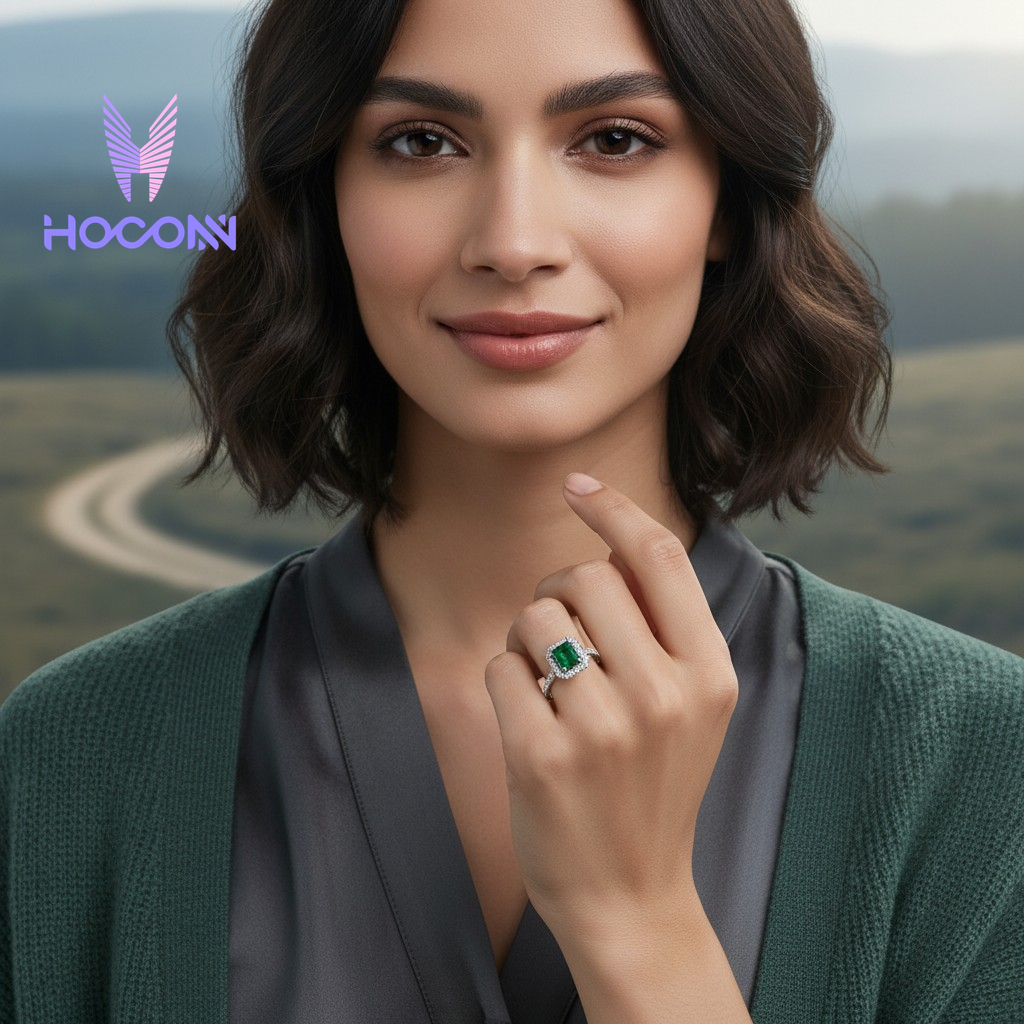 Classic Green Brilliance |925 Silver Ring