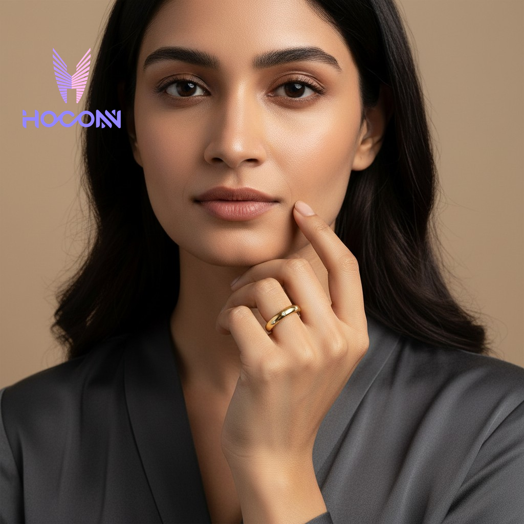 Modern Minimal Diamond Silver Band