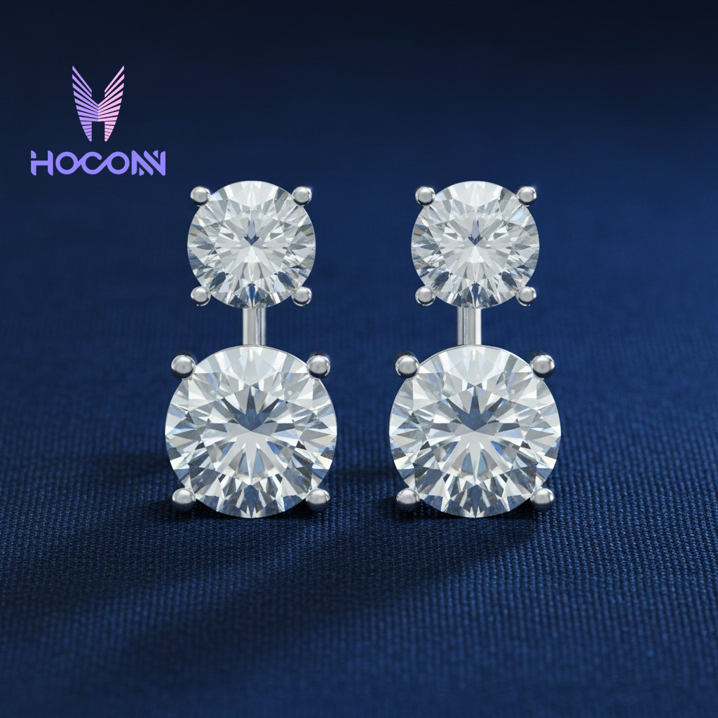 Solitaire Drop 925 Silver Earrings