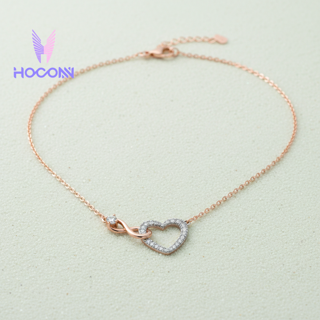 Love Knotted Silver Pendant With Chain