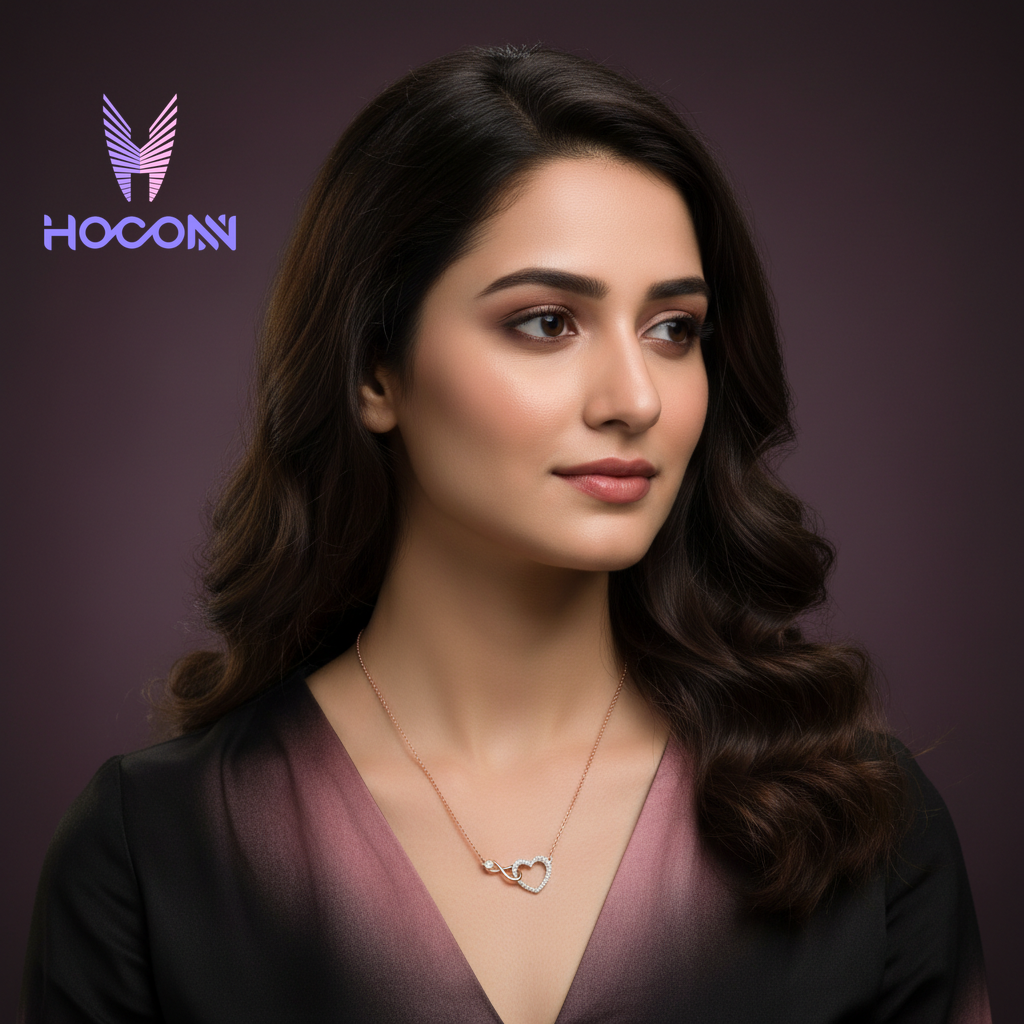 Love Knotted Silver Pendant With Chain