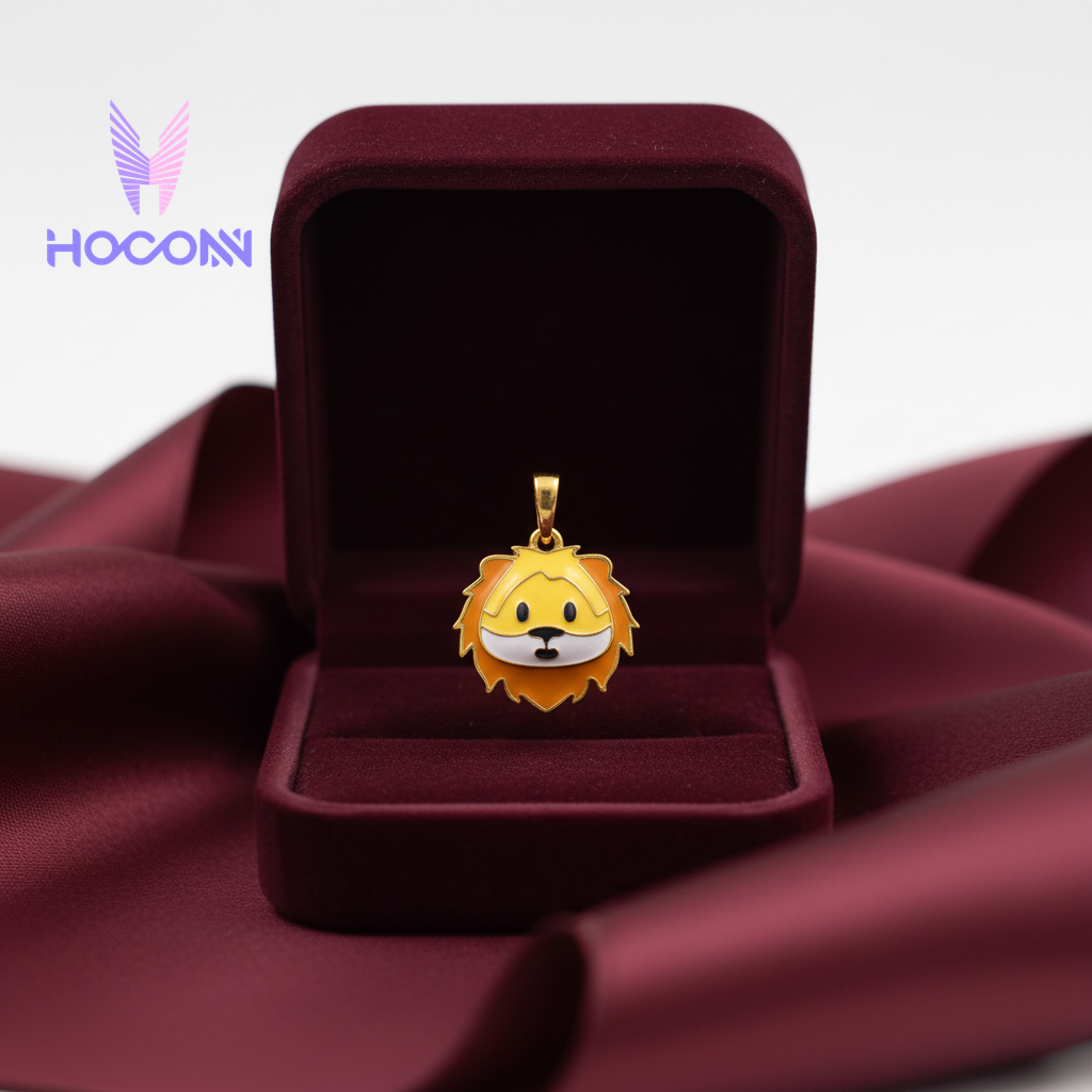 Gold Plated Lion Cub 925 Silver Pendant