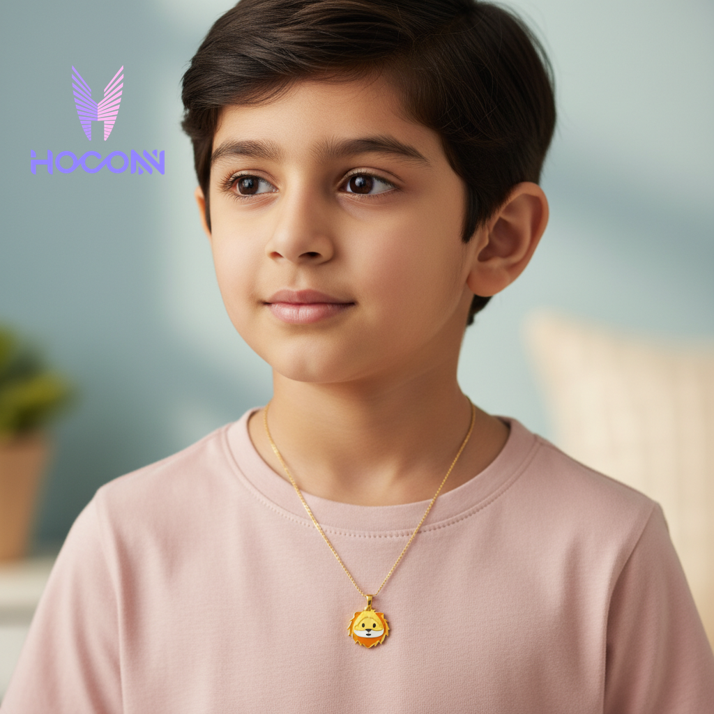 Gold Plated Lion Cub 925 Silver Pendant