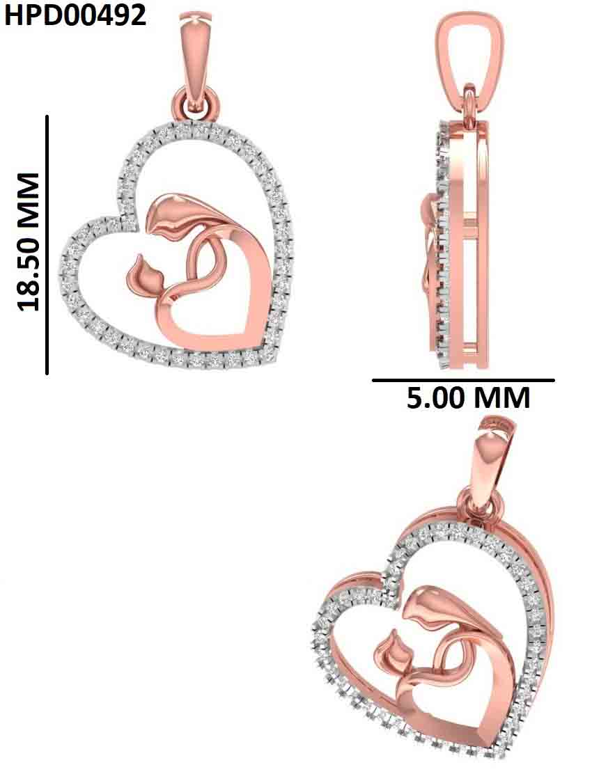 Delicate Love Heart 925 Silver Pendant