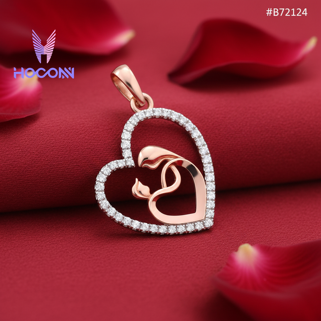 Delicate Love Heart 925 Silver Pendant