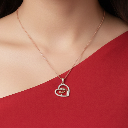 Delicate Love Heart 925 Silver Pendant
