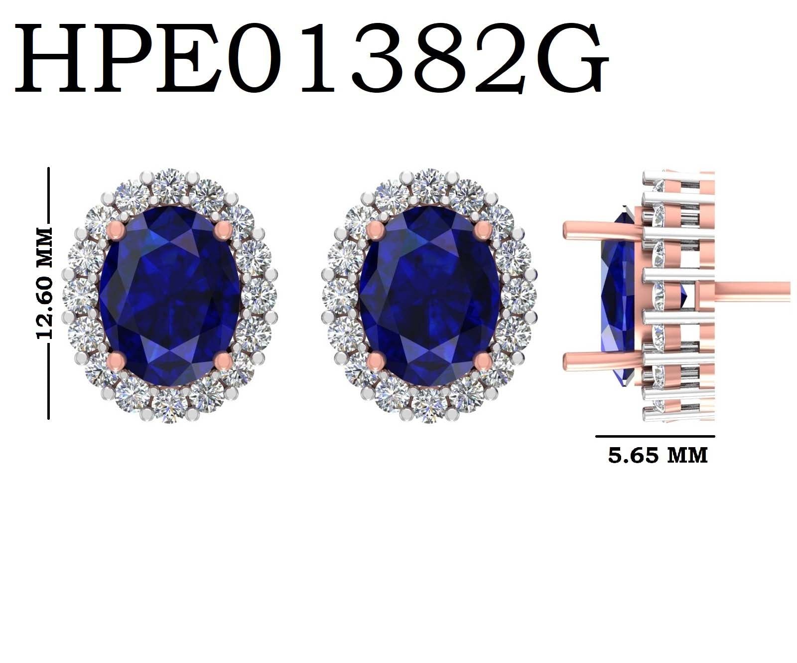 Midnight Sapphire 925 Silver Earrings